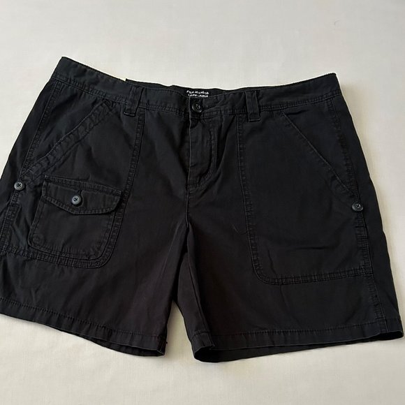 Ralph Lauren Polo Jeans Co. Women's Hampton Roll-up Shorts Black 14 New w/ Tags - Picture 7 of 7